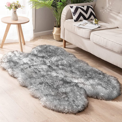 Super Soft Fluffy Shaggy Faux Fur Rug, 3ft x 5ft