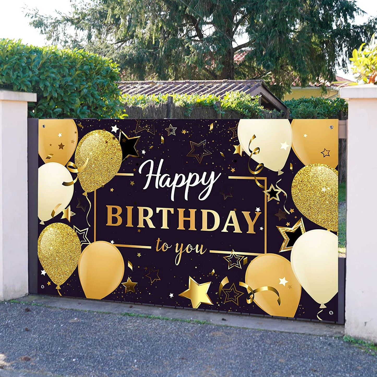 Happy Birthday Party Decorations,Wall Hanging-70.8 x 43.3 Inch