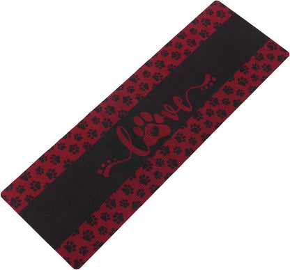 Dog and Cat Food Mat Washable Dog Mat for Food and Water Non Slip Pet Food Bowl Mat
