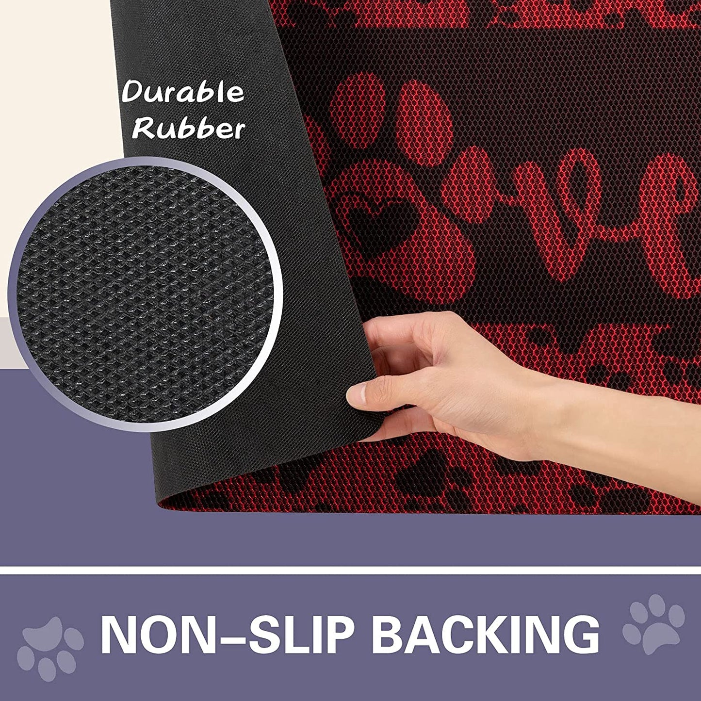 Dog and Cat Food Mat Washable Dog