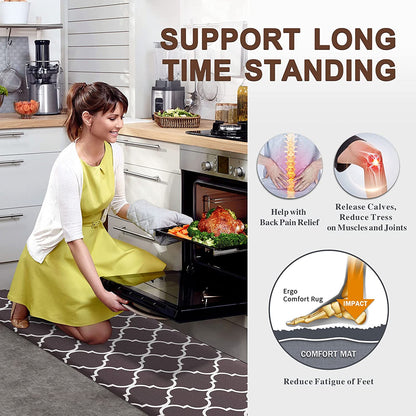 Kitchen Mat Cushioned Anti-Fatigue Comfort Floor Mat-17.3"x28"
