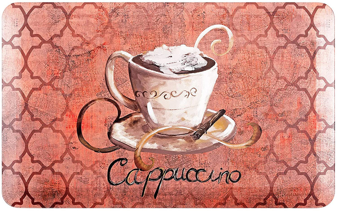 Covor de bucătărie în carouri Cappuccino, covoraș confortabil 
