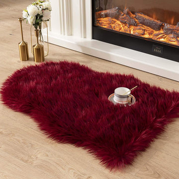 Covor din blană artificială pufoasă super moale - 2 ft x 3 ft 