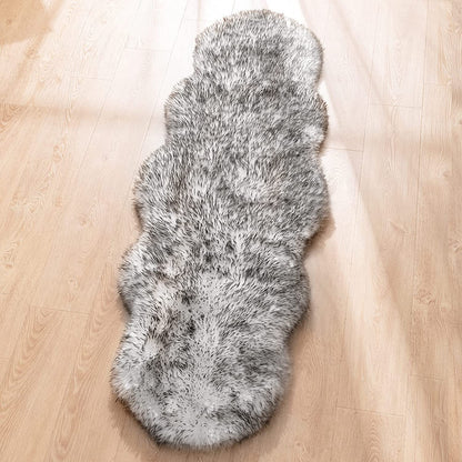 Super Soft Fluffy Shaggy Faux Fur Rug No Shedding Faux Sheepskin Chair Cover Seat