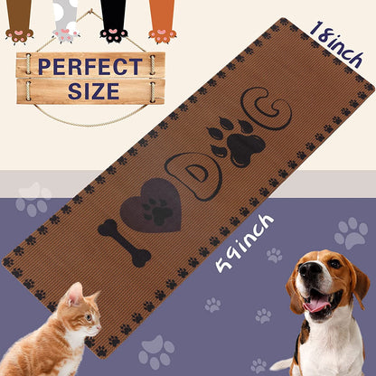Dog and Cat Food Mat Washable Dog Mat