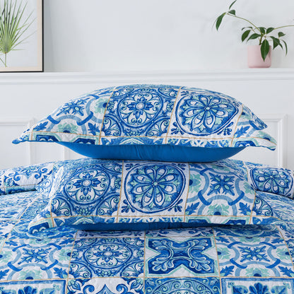 Advanced Quilt-Cotton Bedspread 3pc Quilt Sets-Reversible Patchwork Coverlet Set