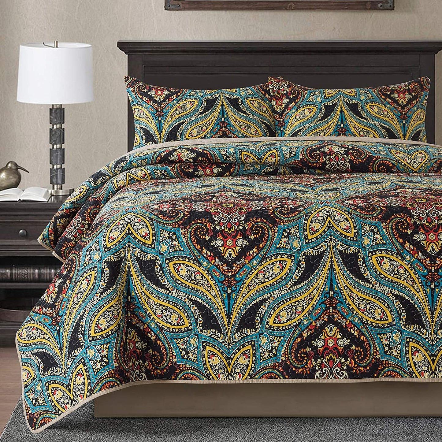 Cotton Bedspread Quilt Sets Floral Pattern