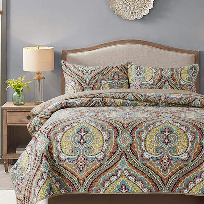 Cotton Bedspread Quilt Sets Floral Pattern