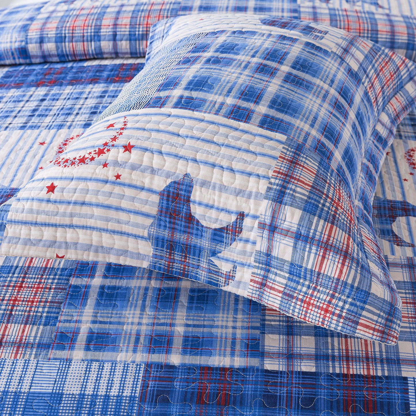 Advanced Quilt Bohemian Bear Pattern Bedspread Quilt Set