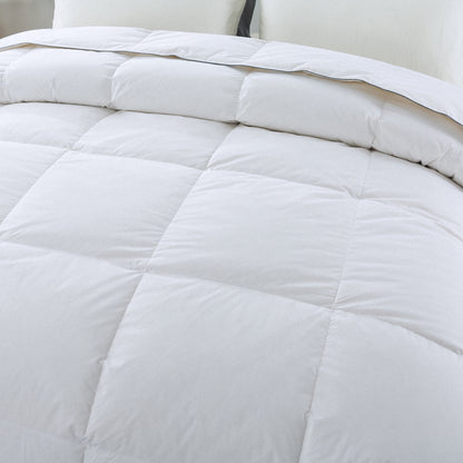 White Goose Down Comforter 75% Down&25% Feather, 650+ Fill Power - newlakedown