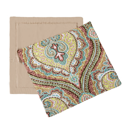 Striped Jacquard Style Cotton Throw Pillow Covers (2 Pieces, 18X18 Inch)