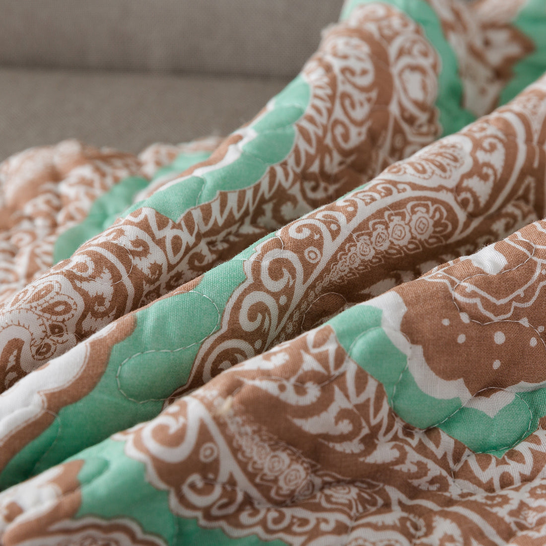 Huse de pernă din bumbac, în stil floral, în stil european Paisley (2 bucăți, 18x18 inch) 