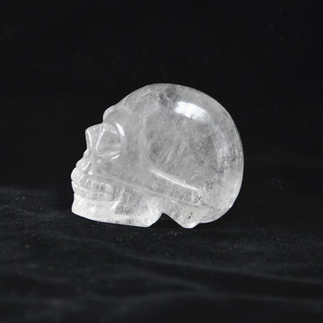 Craniu din cristal natural clar sculptat manual pentru decorarea casei