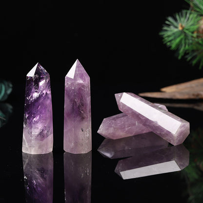 Natural Amethyst Minaret Reiki Healing Stone