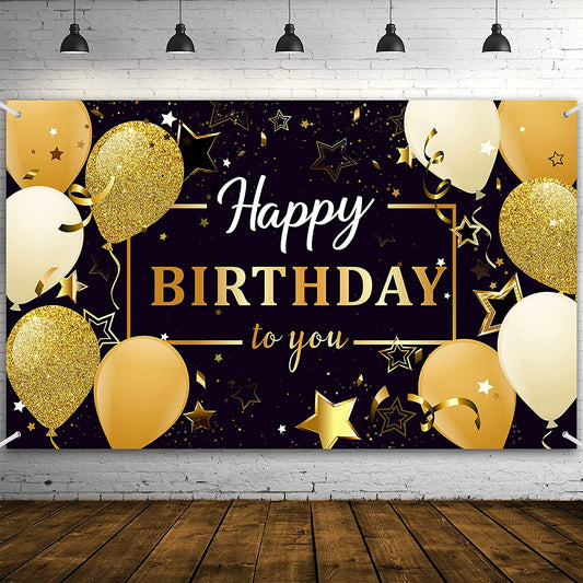 Happy Birthday Party Decorations,Wall Hanging-70.8 x 43.3 Inch
