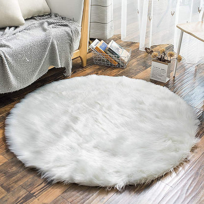Faux Sheepskin Fur Area Rug Home Decor Living Room Floor Mat