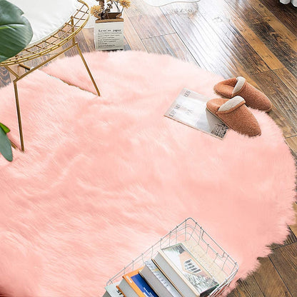 Faux Sheepskin Fur Area Rug Home Decor Living Room Floor Mat