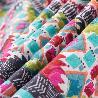 Quilted Throw Blanket for Bed Couch Sofa, Boundless Universe Pattern