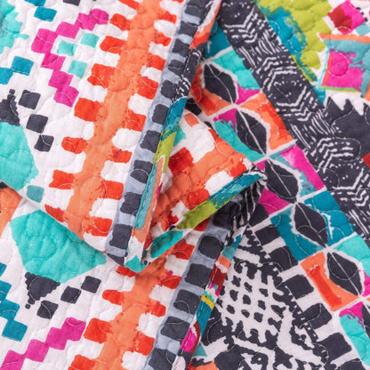 Quilted Throw Blanket for Bed Couch Sofa, Boundless Universe Pattern