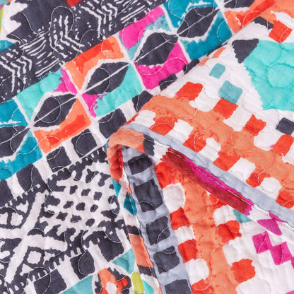 Quilted Throw Blanket for Bed Couch Sofa, Boundless Universe Pattern