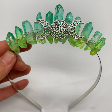 Coroana de Cristal Zeita Lunii Coroana Sirena Tiara Nunta Bentita 