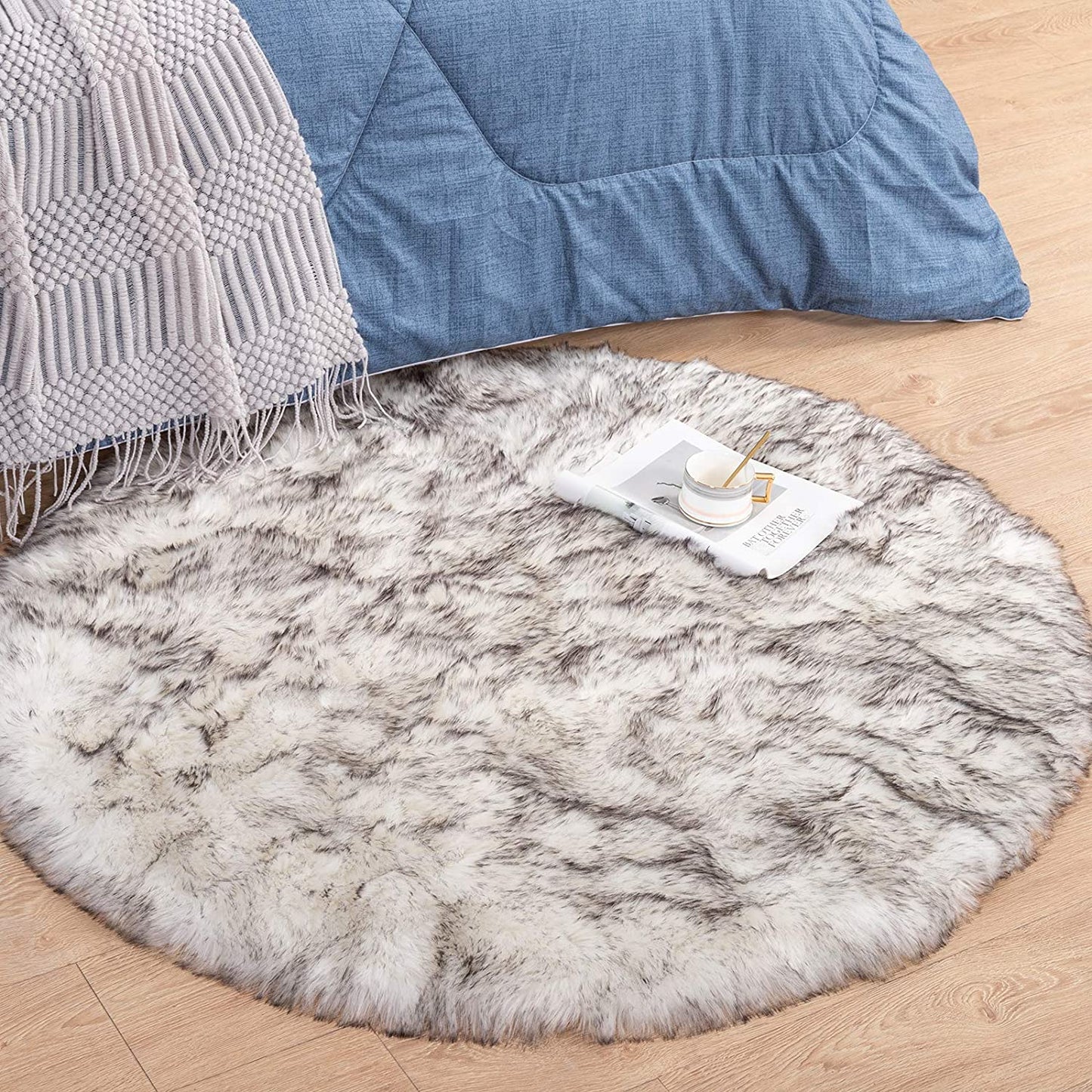 Faux Sheepskin Fur Area Rug Home Decor Living Room Floor Mat