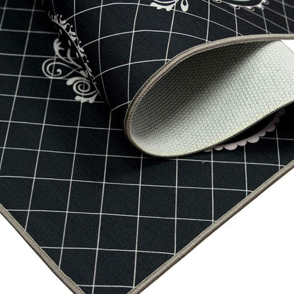 Cat Design Non-Skid Mat for Doorway Bathroom Runner Rug Set