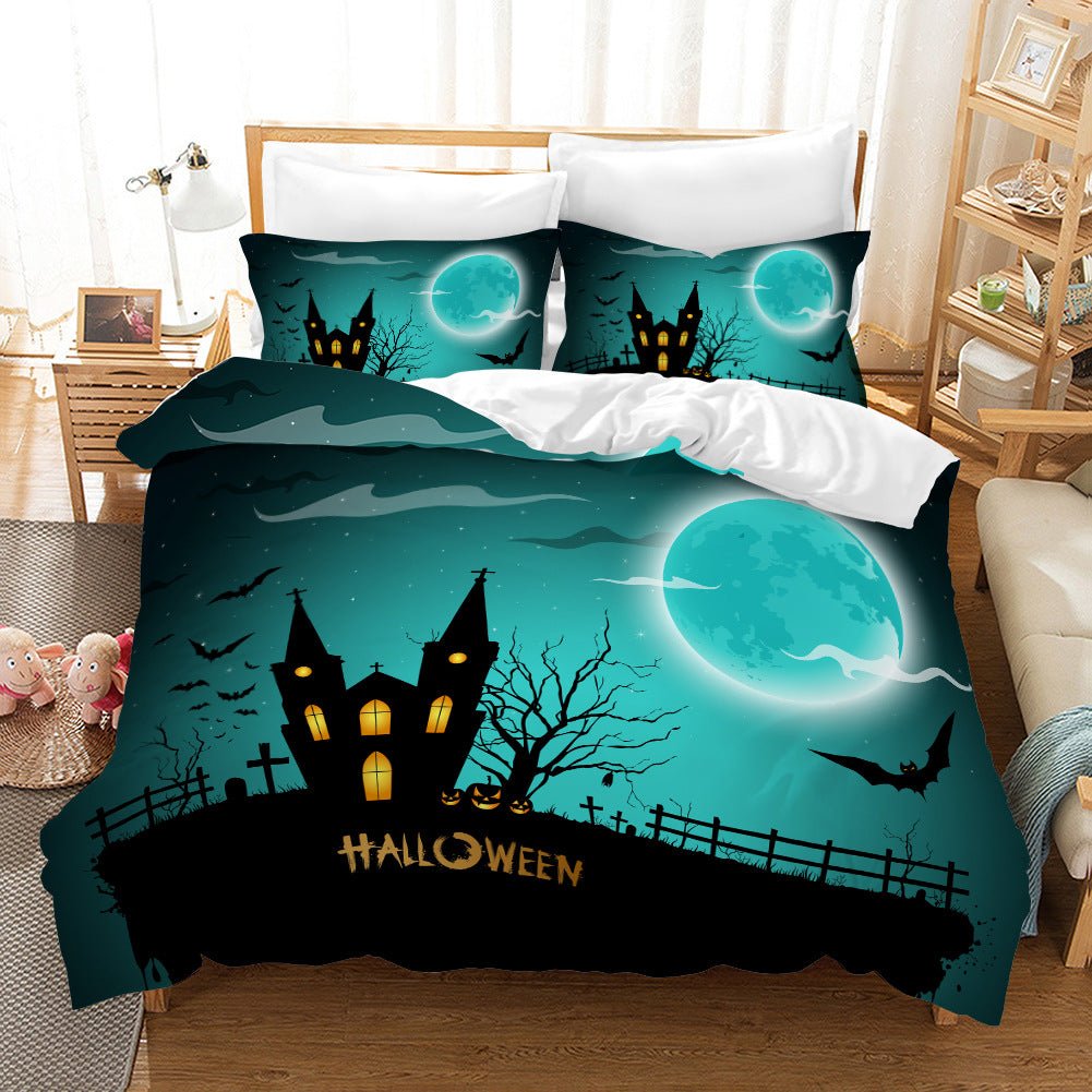 Set de lenjerie de pat cu pilota🎃Set de lenjerie de pat pentru Halloween (❤️ reducere de 20 USD)