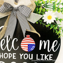 Christmas Welcome Wooden Sign Home Decoration Hanging Ornament
