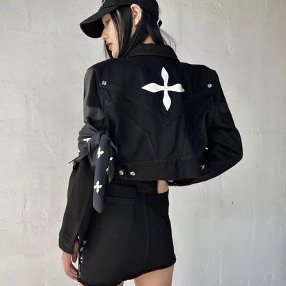Women Vintage Varsity Jacket & Coats Streetwear