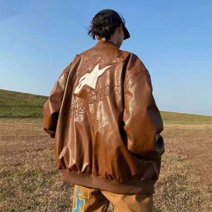 Vintage Leather Jacket & Coats Streetwear
