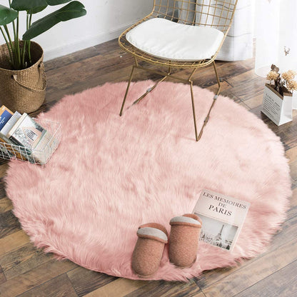 Faux Sheepskin Fur Area Rug Home Decor Living Room Floor Mat
