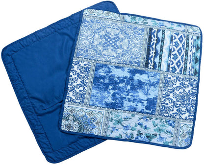 Cotton Quilted Throw Pillow Covers Bed Shams 2-Pieces