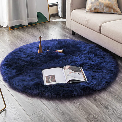 Faux Sheepskin Fur Area Rug Home Decor Living Room Floor Mat