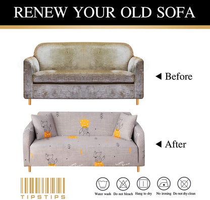 Stretch Sofa Cover Printed Couch Cover,Washable Sofa Slipcover(❤️$20 OFF)